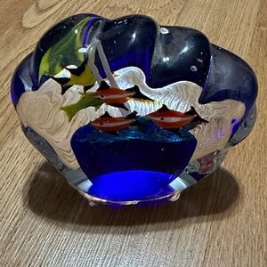 Glass Aquarium paperweight